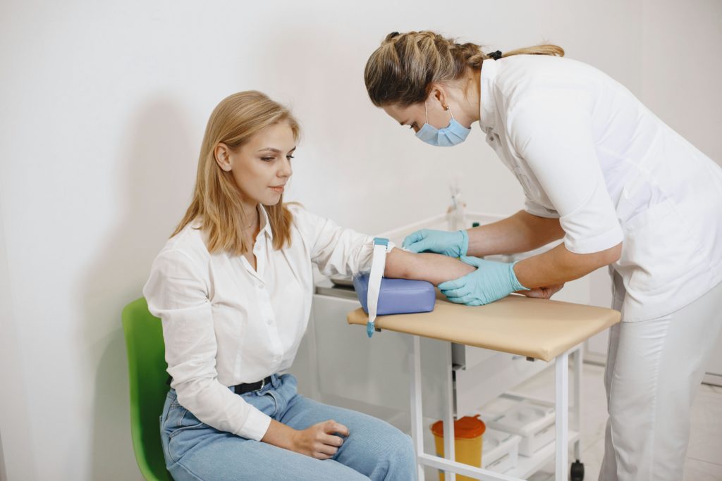 woman health checkup laboratory modern interior aesthetic professional photography.jpg